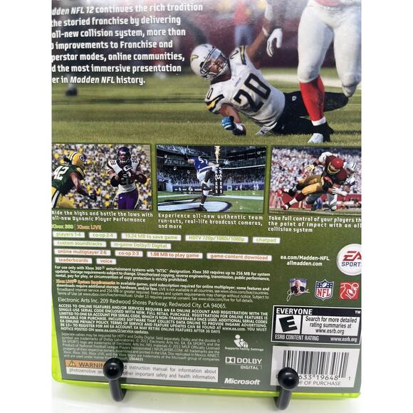Madden NFL 12 (Xbox 360, 2011) Tested + Working - Picture 3 of 8